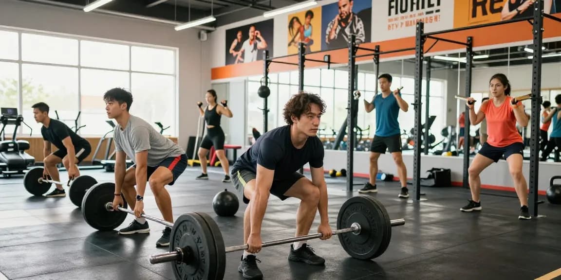 pharmaqo shop athletes training together in a vibrant gym setting