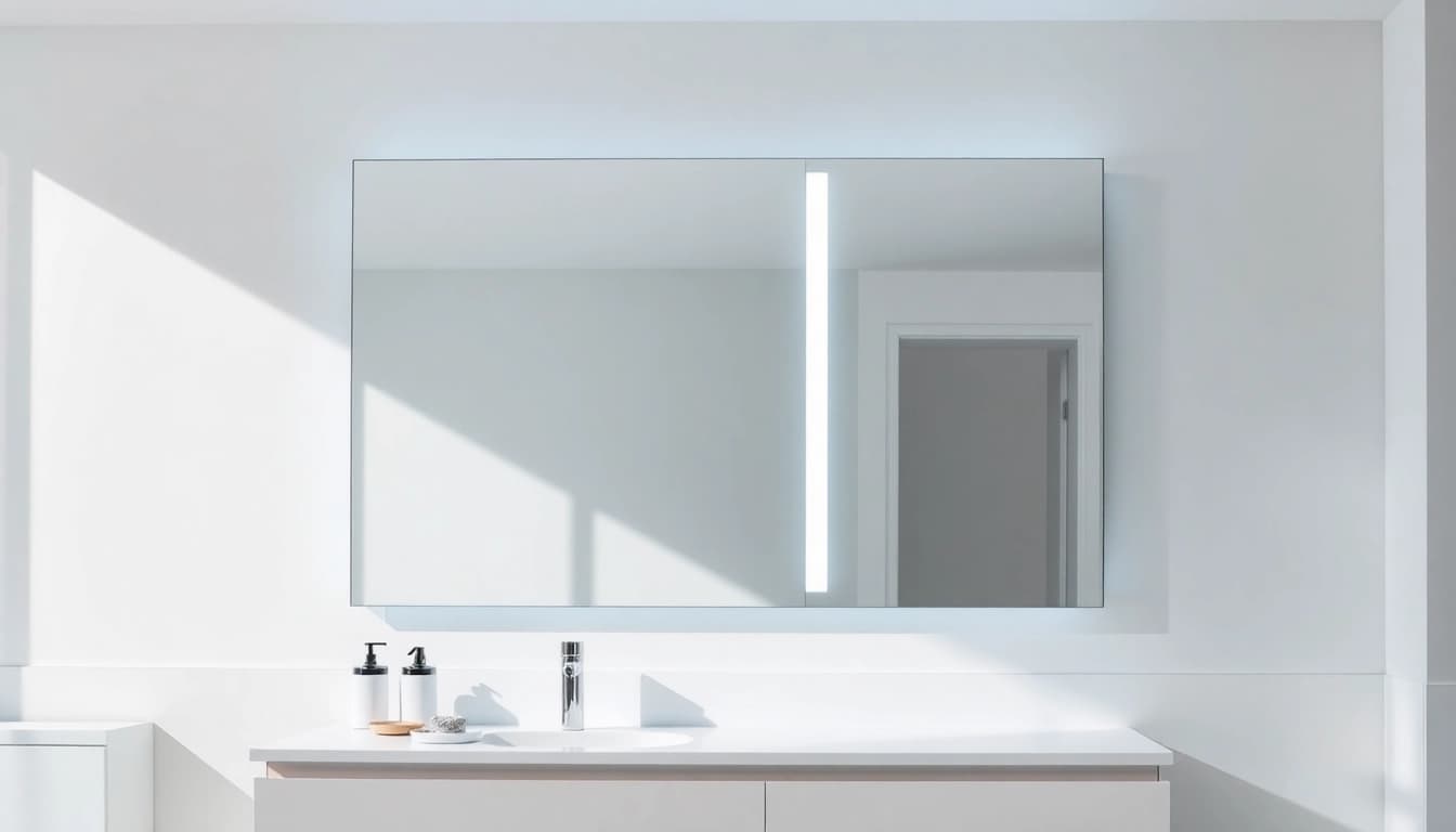Entdecken Sie badezimmer spiegelschränke beleuchtung mit modernem Design und integriertem Licht.