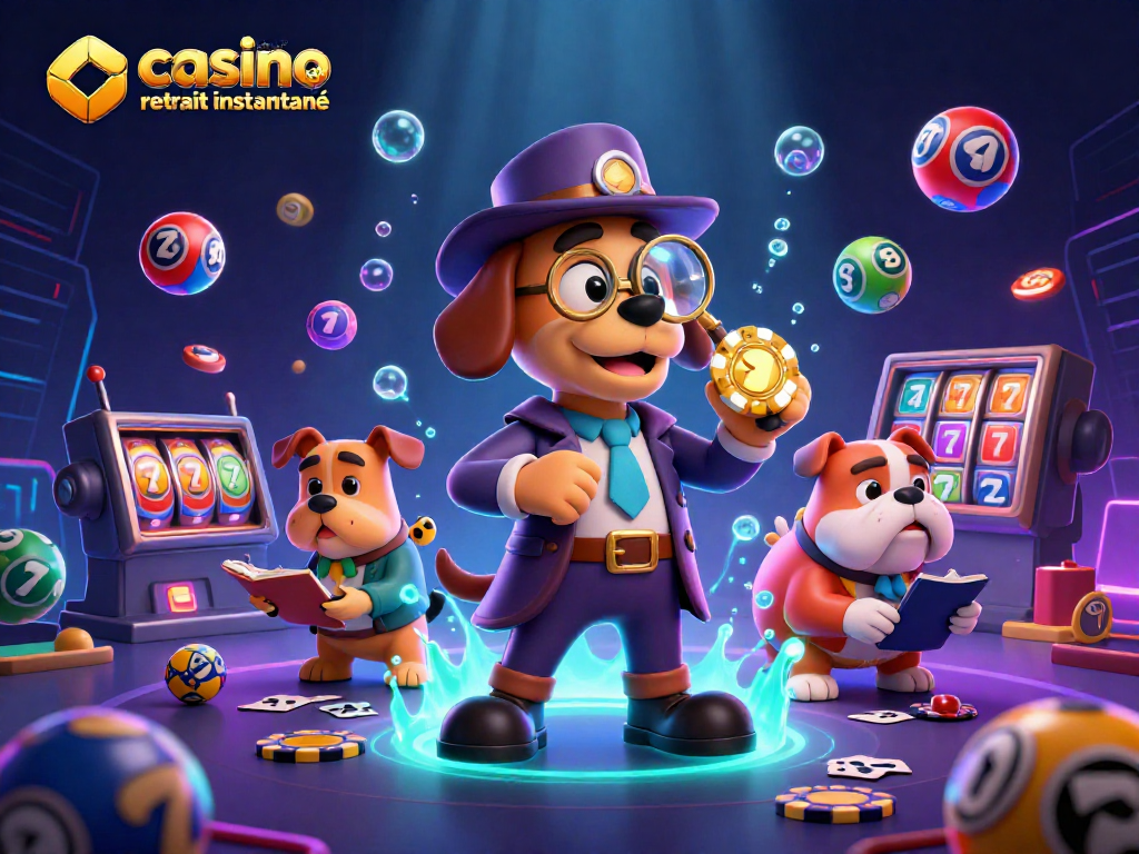 Découvrez les jeux dans un casino en ligne retrait instantané avec un détective cartoon et des indices de poker.