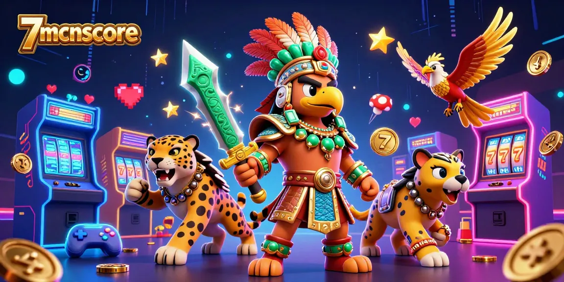 Engage in thrilling gameplay at 7mcnscore with 3D characters, casino elements, and vibrant graphics.