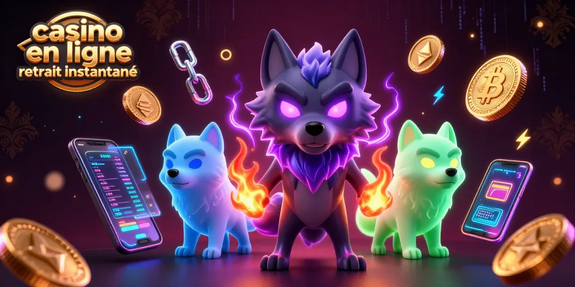 Vivez l'expérience d'un casino en ligne retrait instantané avec des loups fantomatiques et des pièces de crypto-monnaie.