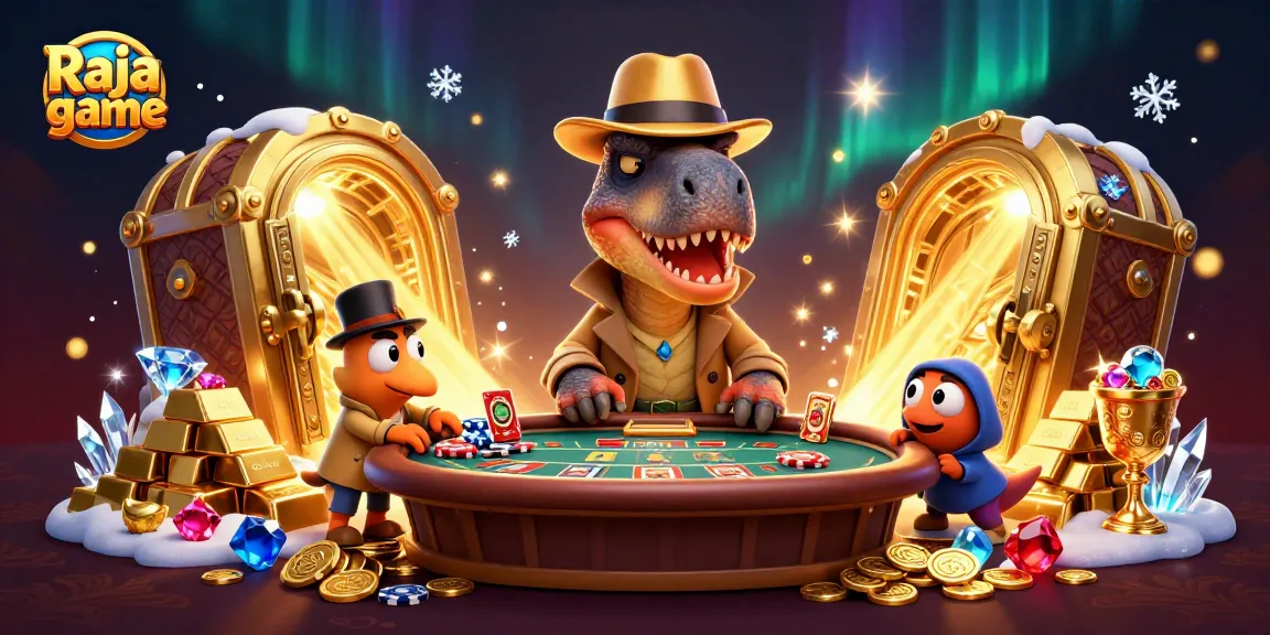 Experience thrilling gameplay and winnings with Raja game in this exciting casino scene.