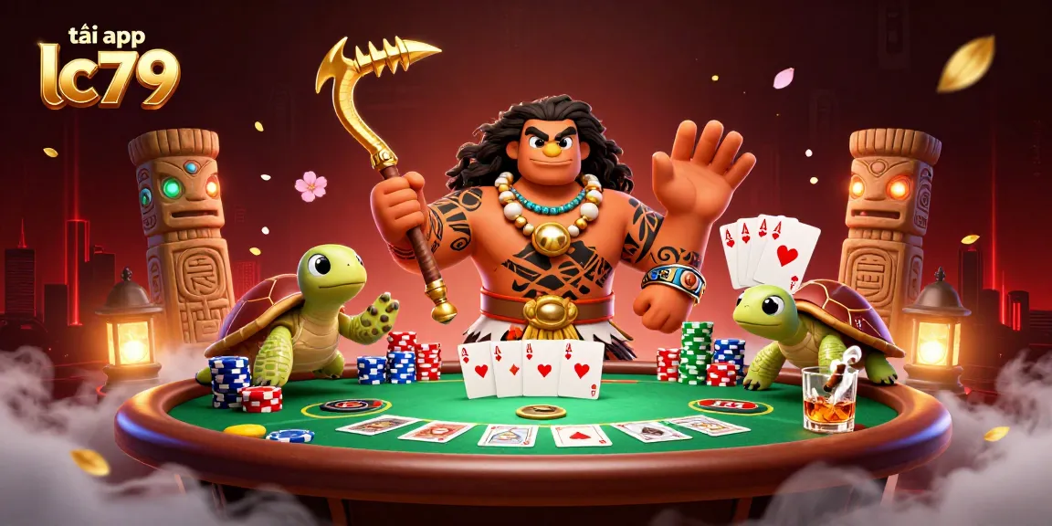 Chơi game tại tải app lc79 với hình ảnh siêu thực về cờ bạc và các yếu tố hấp dẫn khác.