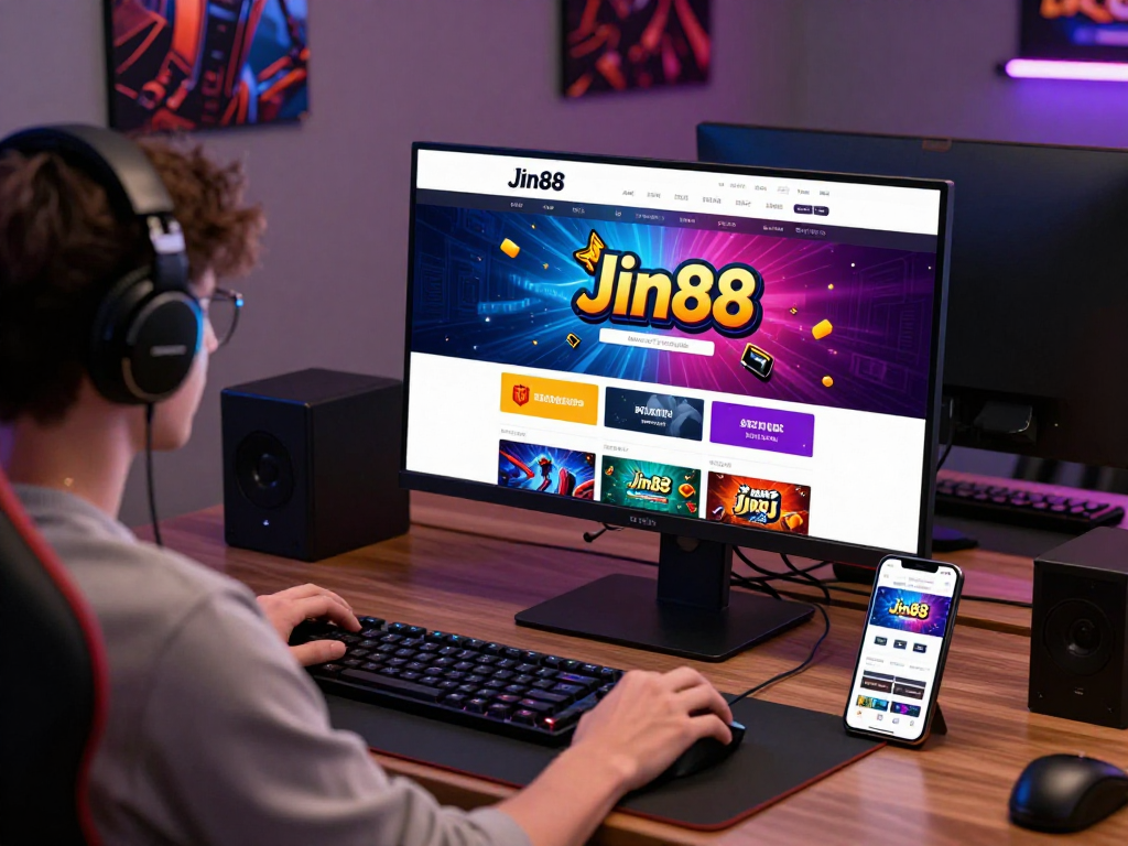Giao diện trực tuyến của sòng bạc Jin88 với người dùng trải nghiệm cá cược an toàn và hấp dẫn.