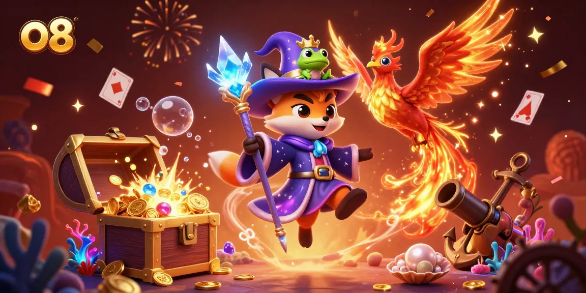 Play exciting casino games on o8, featuring magical elements and rich gaming experiences.