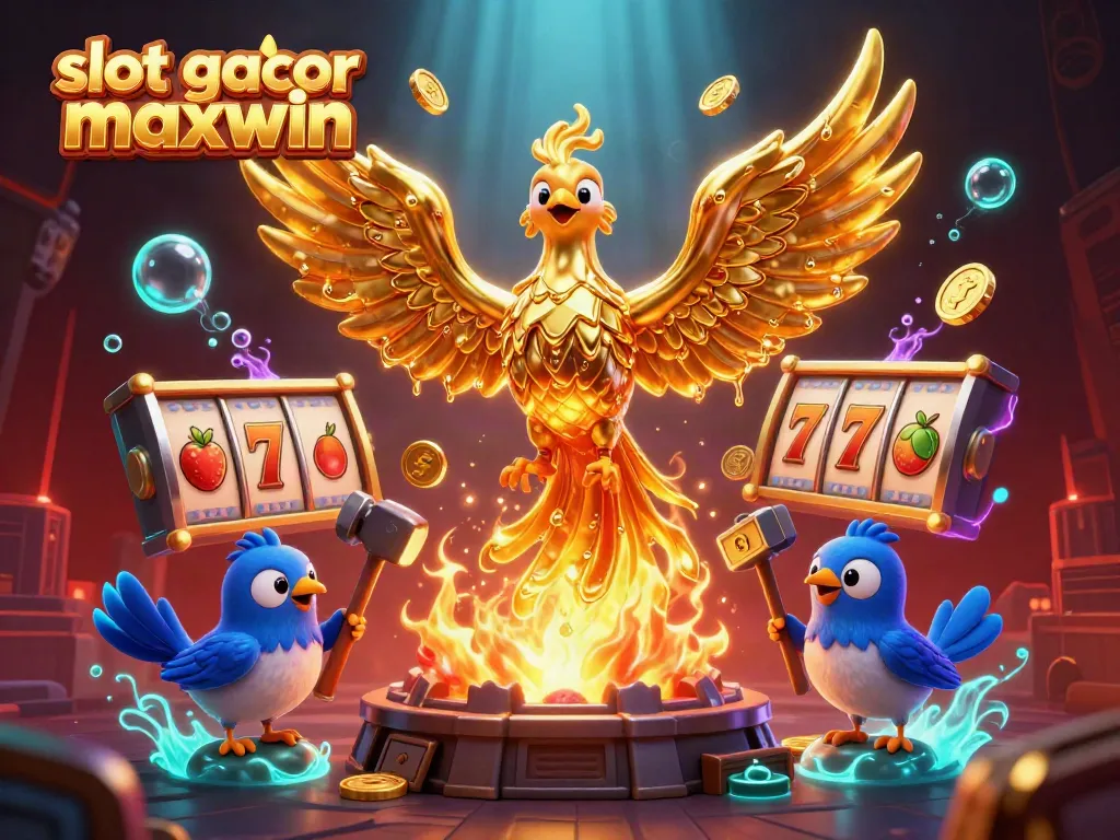Menghadirkan slot gacor maxwin dalam ilustrasi detail 3D yang memukau dengan tema kasino.