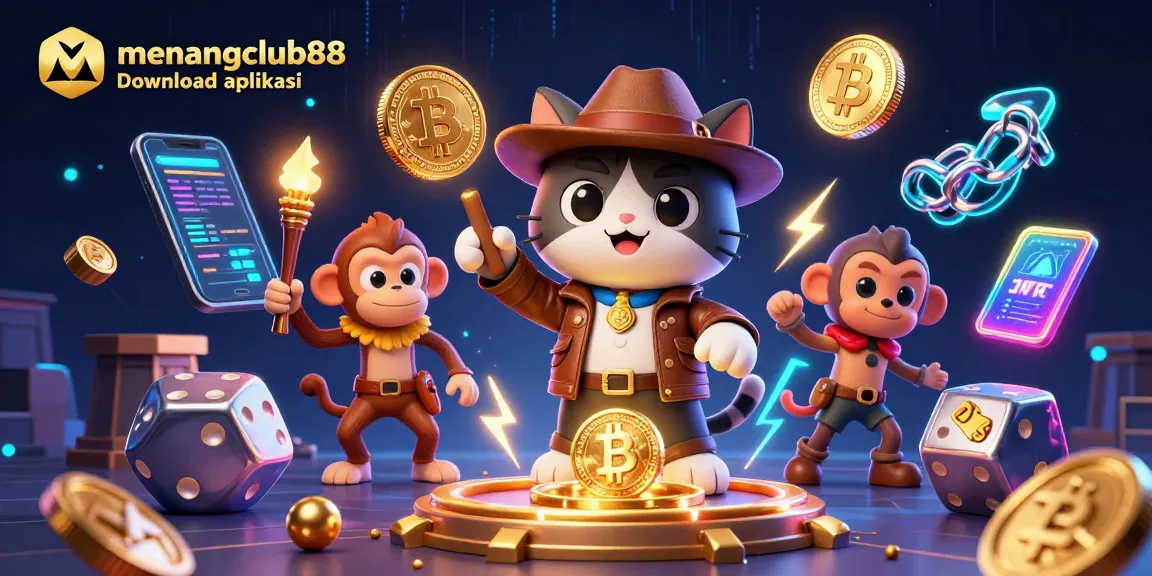 Win big with menangclub88 download aplikasi while exploring a vibrant casino treasure scene.