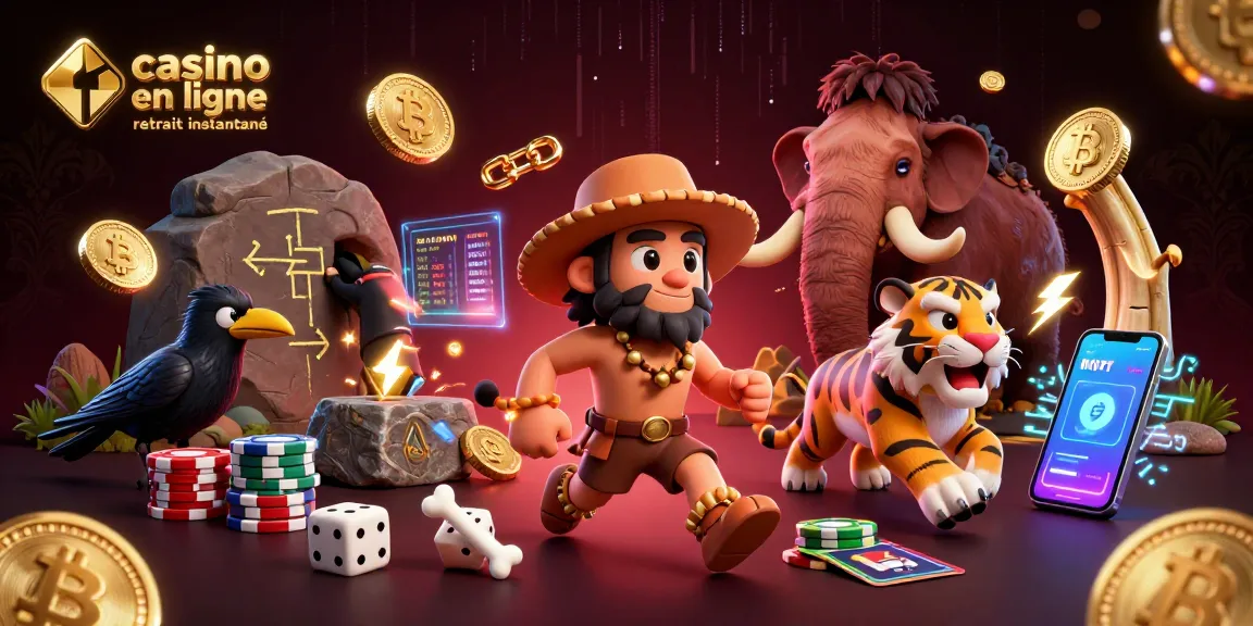 Découvrez le casino en ligne retrait instantané avec des personnages colorés et des éléments de jeux dynamiques.