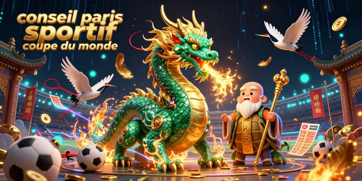 Pariez avec le dragon émeraude dans une scène captivante pour conseil paris sportif coupe du monde.