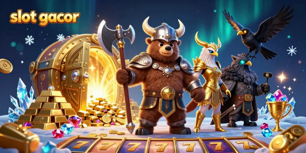 Experience thrilling gameplay in a vibrant scene with slot gacor features and dynamic characters in action.