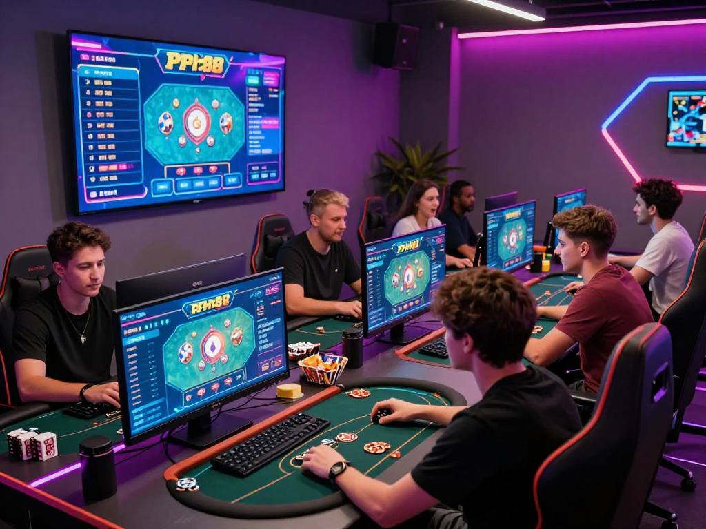 Exciting Poker88 online gaming session with friends involved.