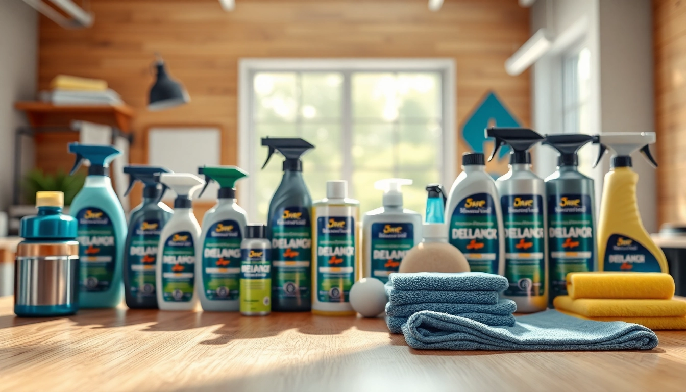 Shop quality car detailing products Canada showcased in an organized workspace with refreshing colors.