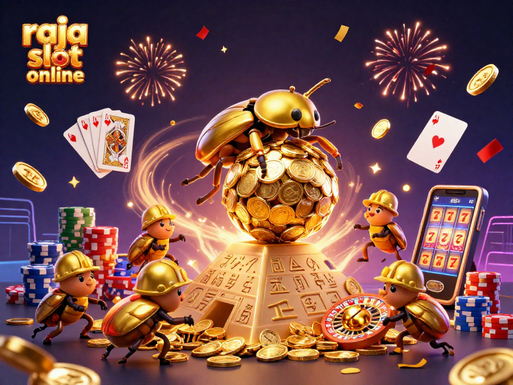 Experience winning moments with raja slot online as golden coins cascade and symbols shine!