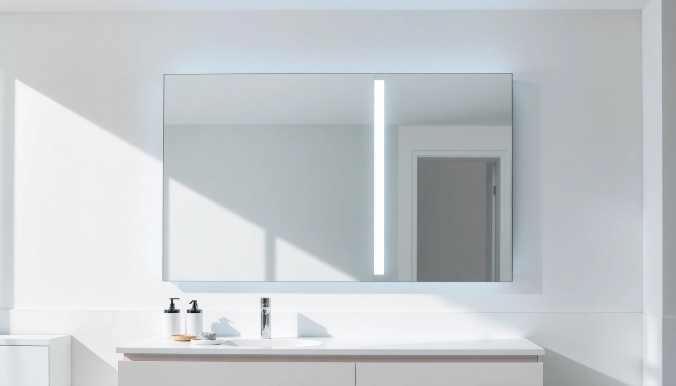 Entdecken Sie badezimmer spiegelschränke beleuchtung mit modernem Design und integriertem Licht.