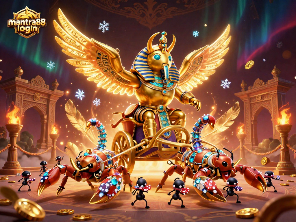 Engage with mantra88 login in this vibrant 3D illustration featuring a thrilling casino atmosphere.