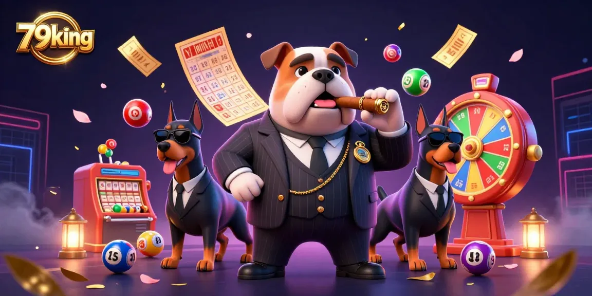 Engage in thrilling games at 79king with vibrant lottery elements lighting the scene.