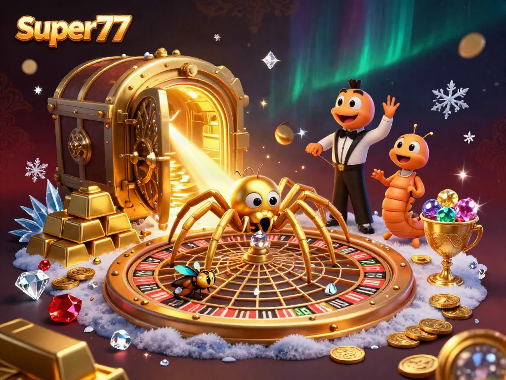 Engage with super77 slot thrills amidst enchanting visuals of fortune and gold.