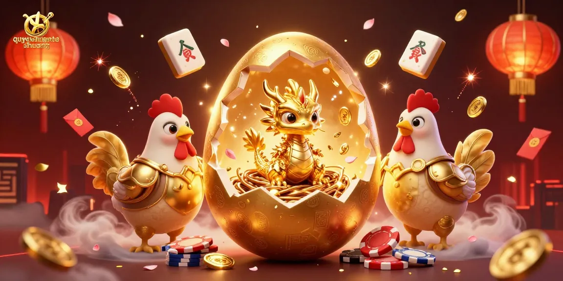Join the thrilling adventure of quyetchientienthuong as a golden dragon emerges from a poker chip nest.