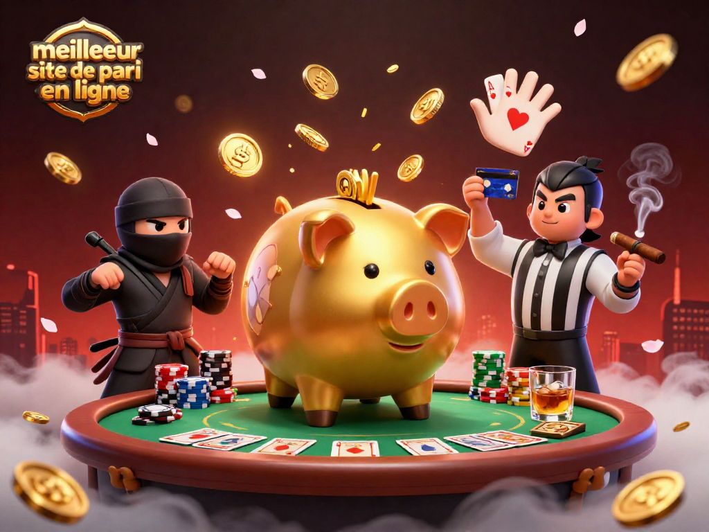 Atteindre le meilleur site de pari en ligne en plaçant des mises dynamiques avec des personnages captivants autour d'une table de poker.