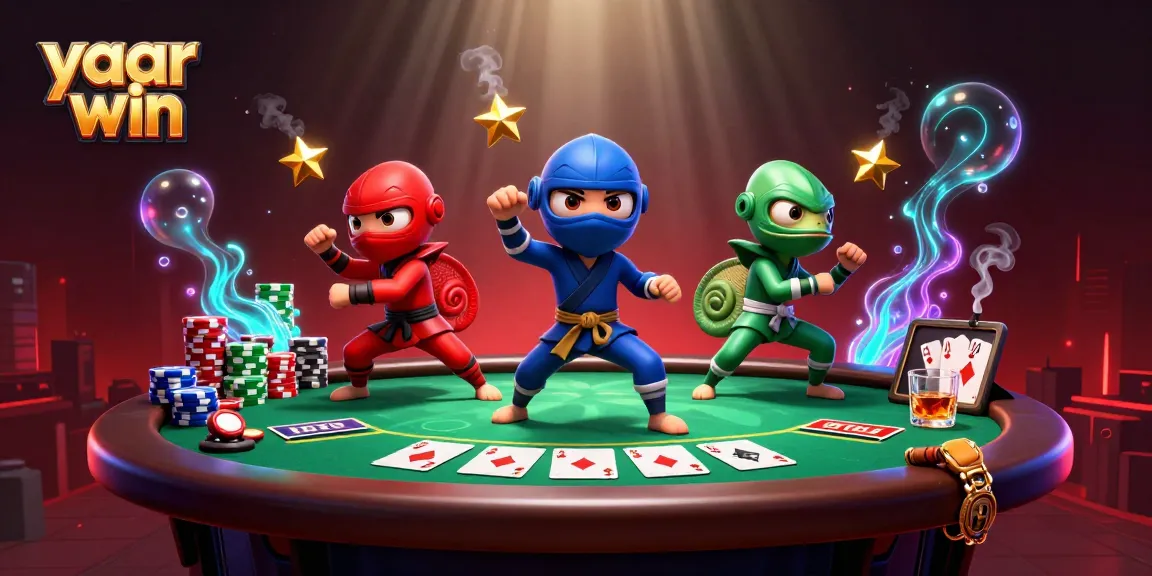 Experience thrilling poker action with yaar win chameleon ninjas at the rooftop casino.