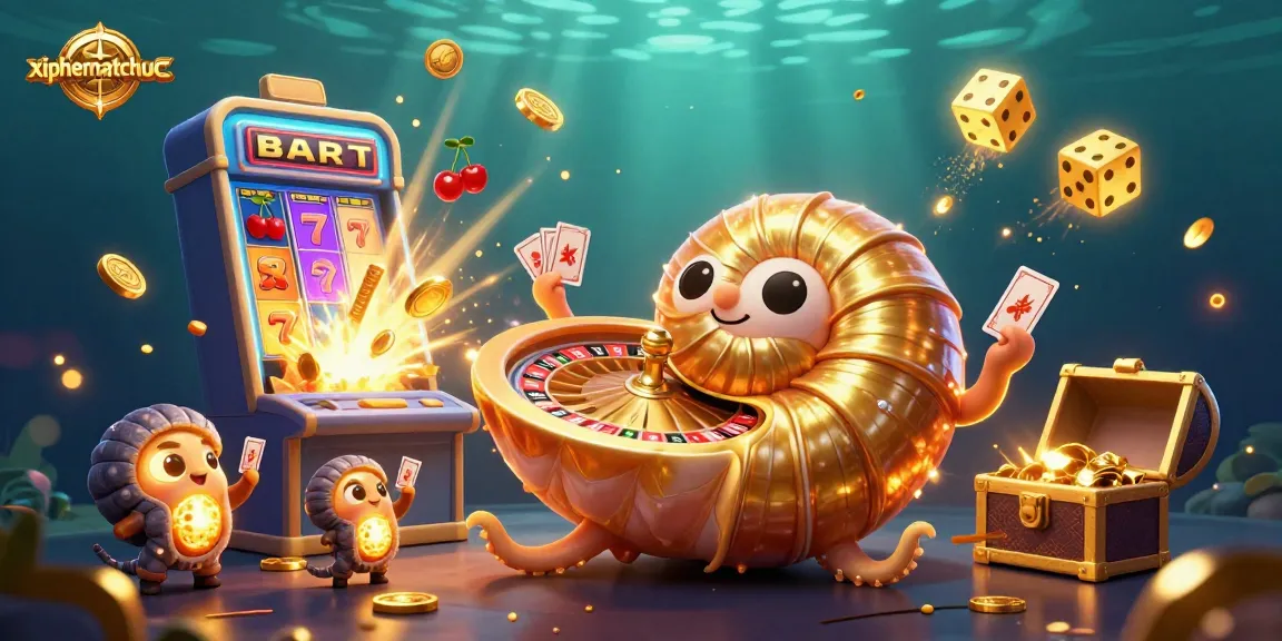 xiphematchuoc showcases an engaging game scene where a nautilus roulette wheel spins alongside vibrant casino elements.