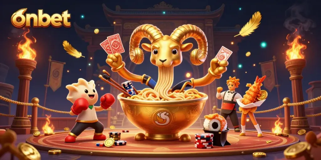 Engage with onbet's vibrant 3D casino experience featuring unique characters and dynamic gaming elements.