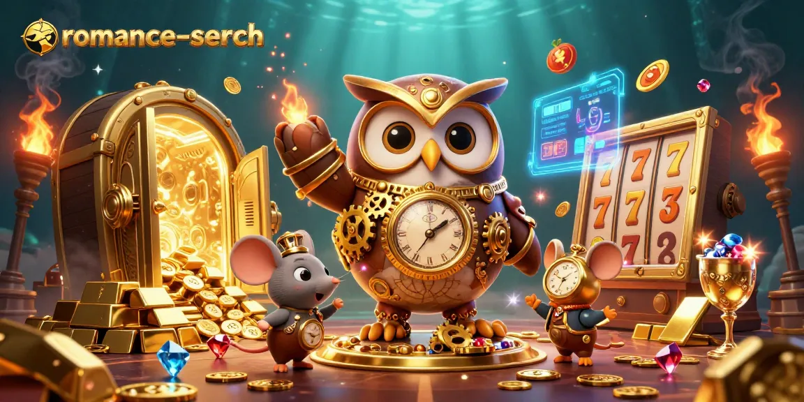 Engage in thrilling spins with romance-search at this vibrant slot adventure featuring gold and gems.