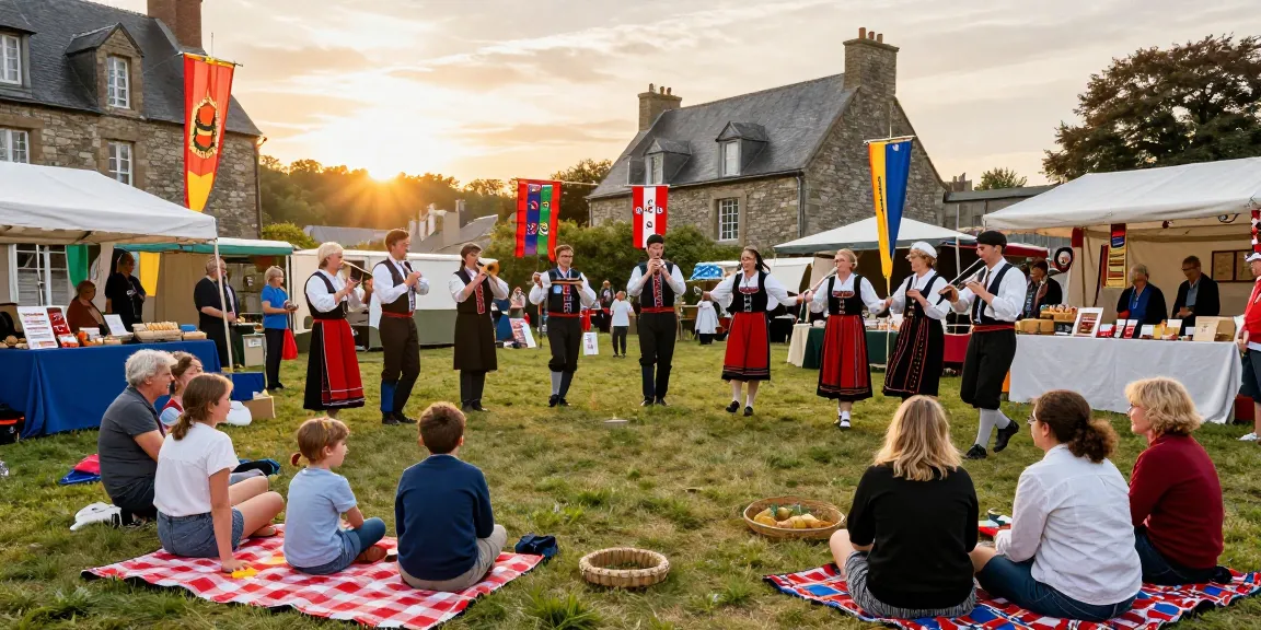Breton cultural festival showcasing traditional music and dance, featuring community engagement and local art, related toเกมสล็อต.