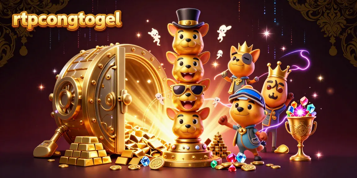 Experience rich 3D cartoon fun with rtpcongtogel featuring golden treasures and exciting casino accessories.
