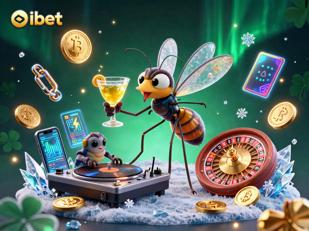 Engage in shbet with a vibrant 3D scene featuring a casino mascot, trilobite DJ, and roulette wheel